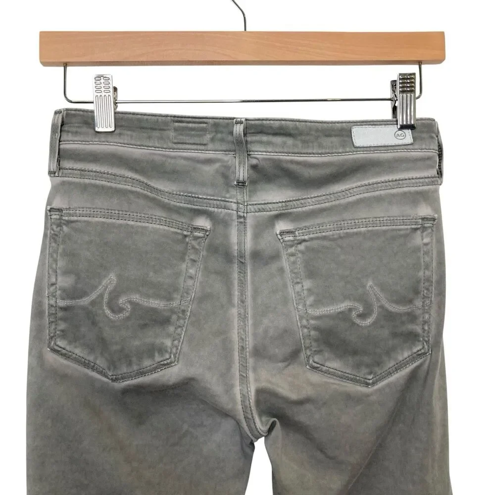 Adriano Goldschmied Anthropologie The Prima Crop Cigarette Jeans Pants Gray 26 - Picture 6 of 12